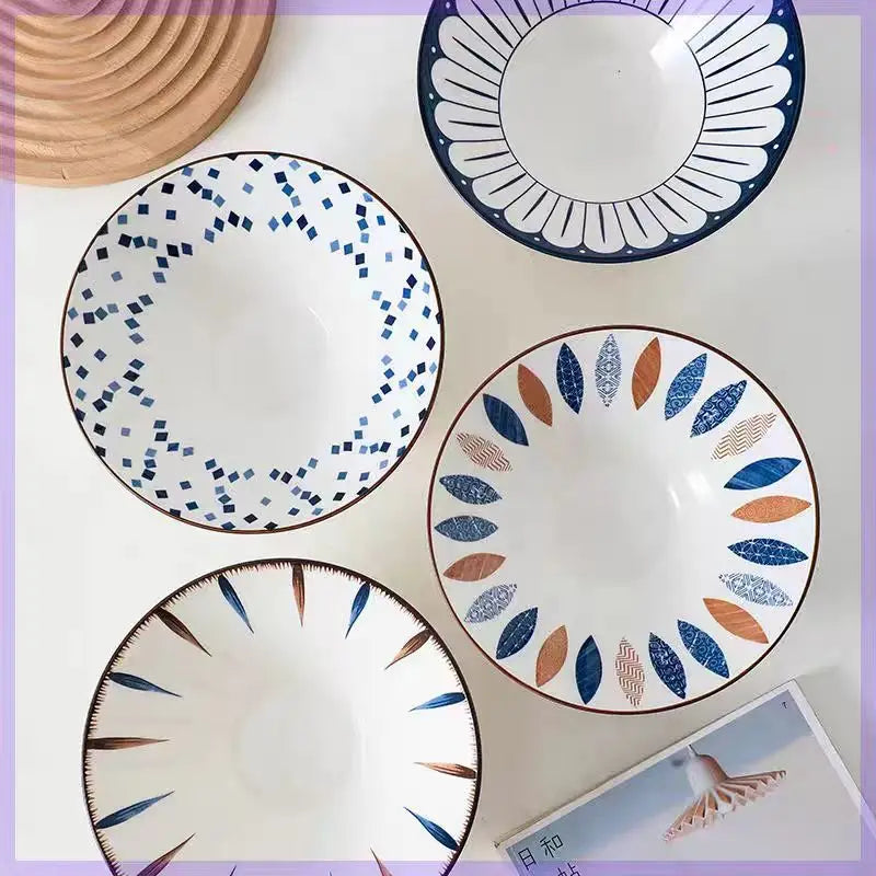 Japanese Style Ceramic Ramen Bowls