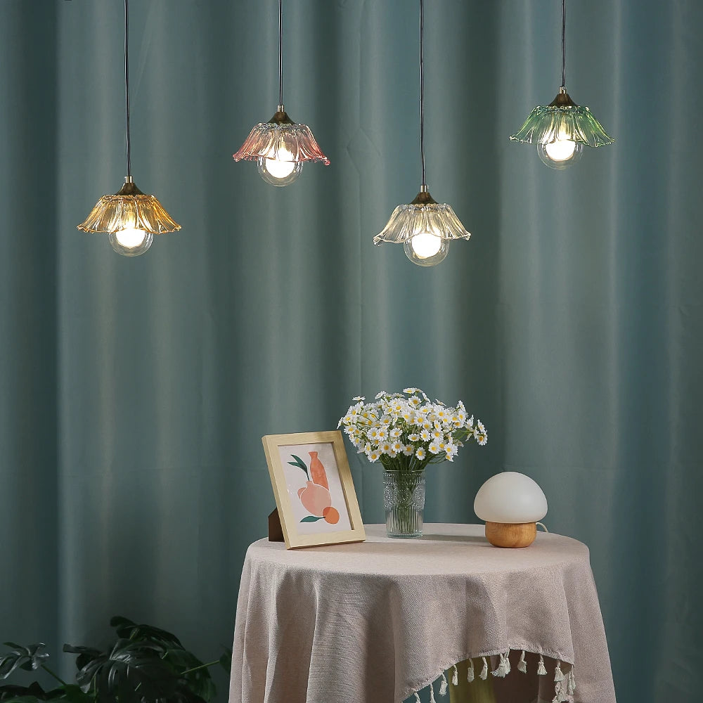 Petaluxe Glass Bloom Pendant Light