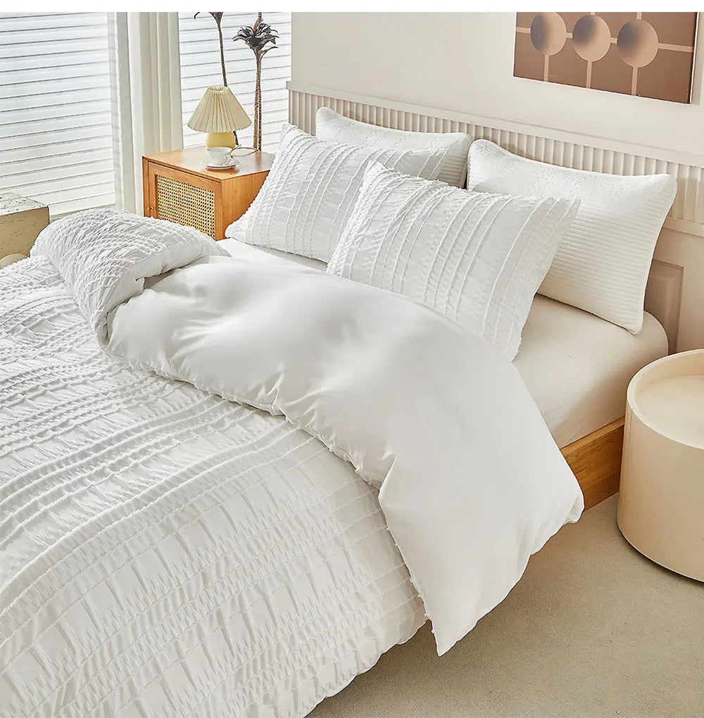 Pleated Tranquility Bedding Set