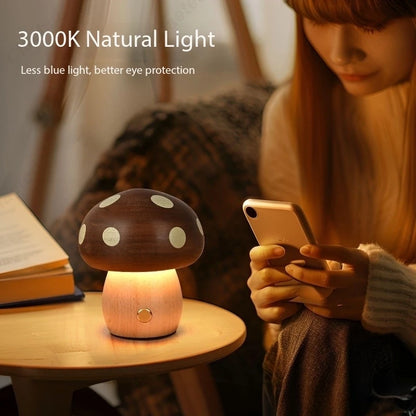 Glowshroom Wooden Night Light