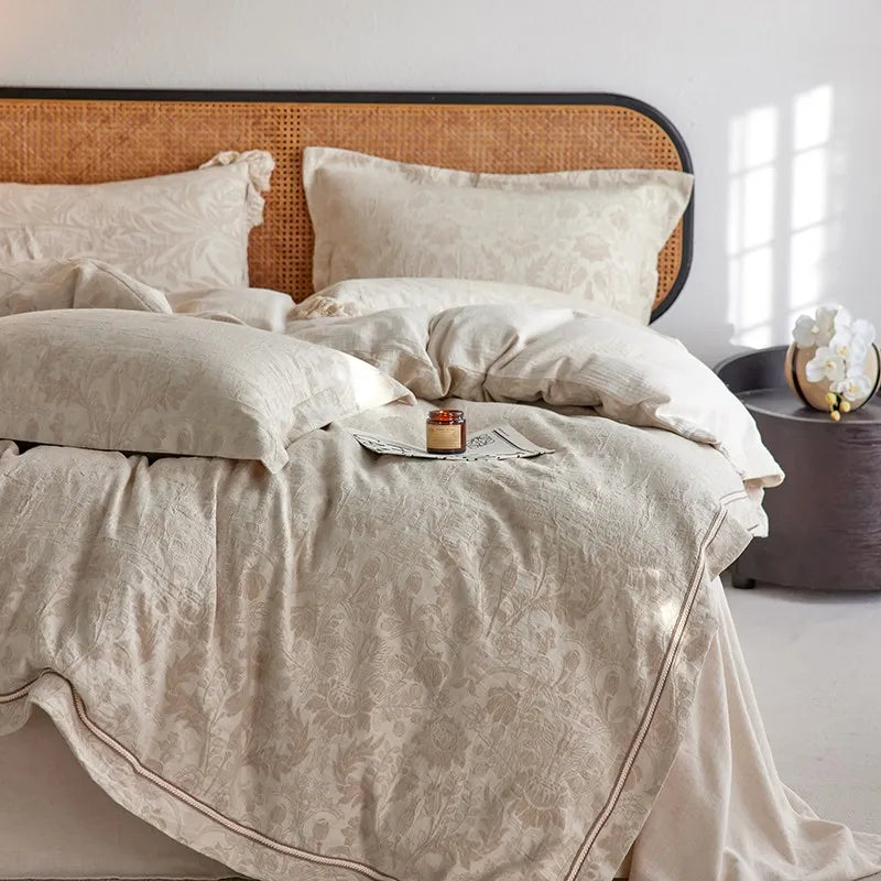 Whisper Fern Jacquard Duvet Set