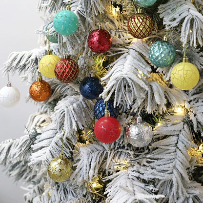 12Pcs Mix Pattern Christmas Ball Tree Decor