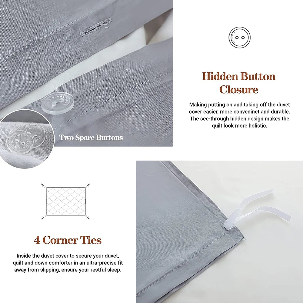 Stonefall Tufted Cotton Duvet Set