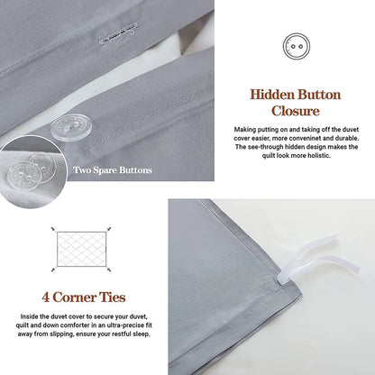 Stonefall Tufted Cotton Duvet Set