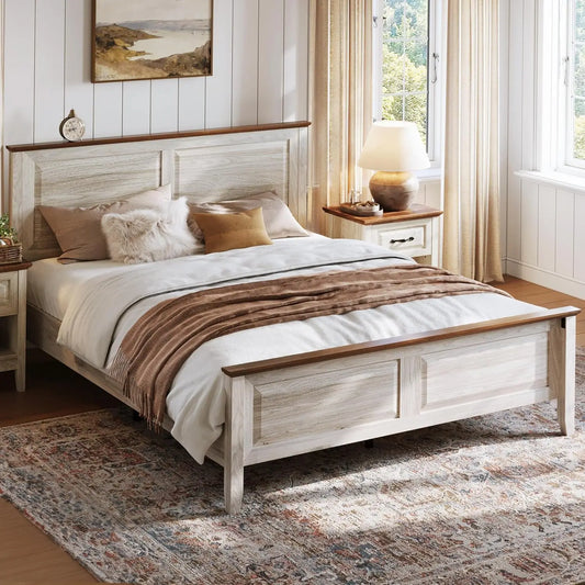 Whispering Dunes Farmhouse Bed Frame