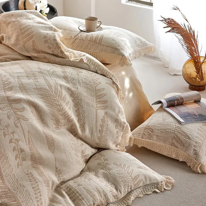 Whisper Fern Jacquard Duvet Set