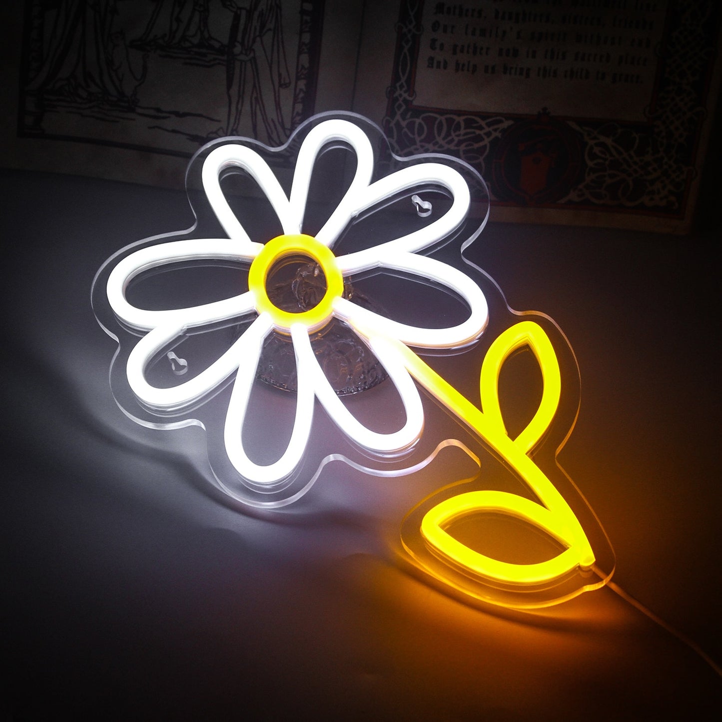 Cute Daisy Neon Light
