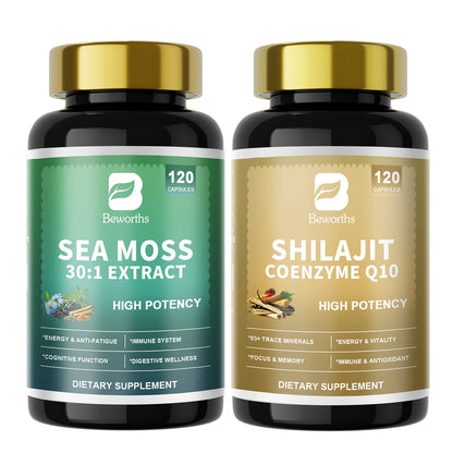 Shilajit & Sea Moss Supplement Set