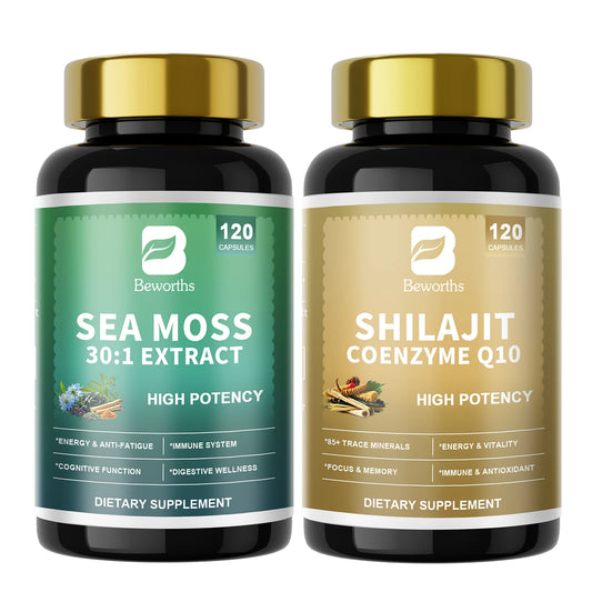 Shilajit & Sea Moss Supplement Set