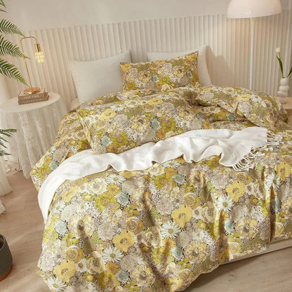 Botanical Bliss Floral Duvet Cover Set