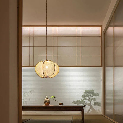 TerraWeave Lotus Pendant Light