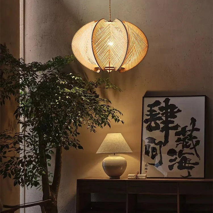 TerraWeave Lotus Pendant Light