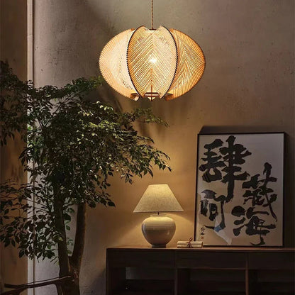 TerraWeave Lotus Pendant Light