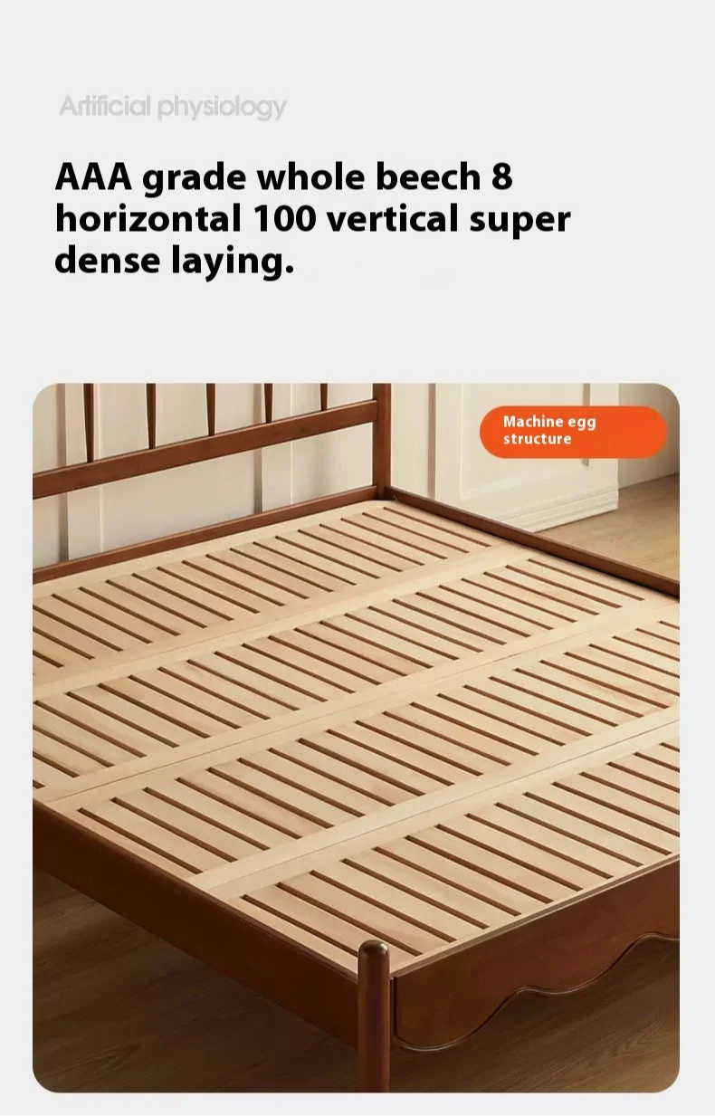 CrownRest™ Solid Wood Bed