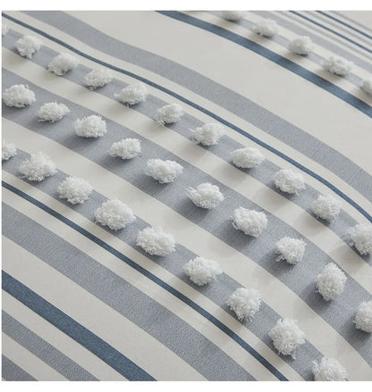 WanderWeave Pom-Stripe Bedding Set