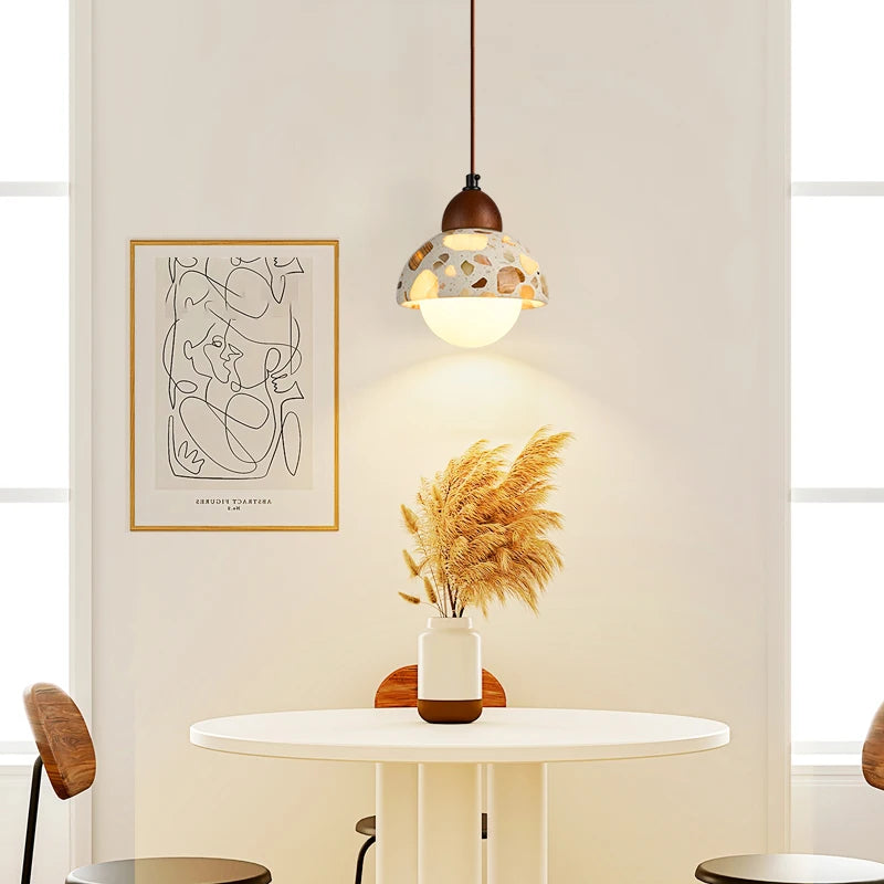 Terrazzo Stone Pendant Light