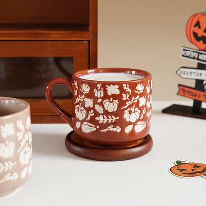 Autumn Harvest Frosted Pumpkin Mug