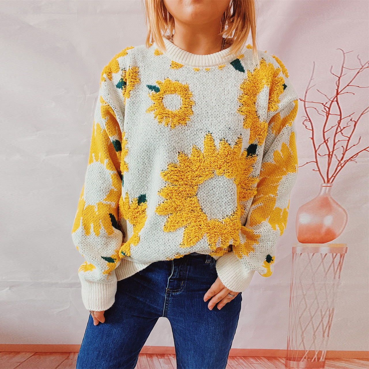 Unisex Sunflower Sweater
