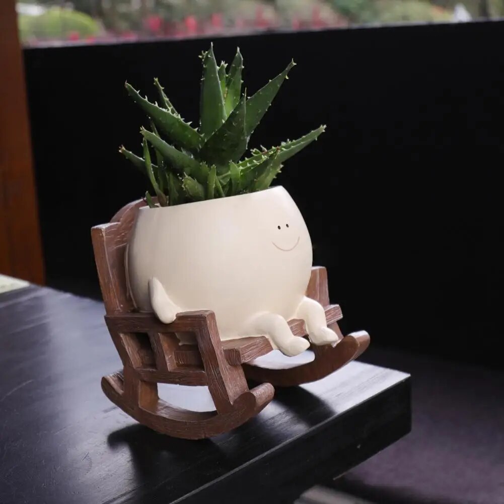 Rocking Chair Succulent Pot