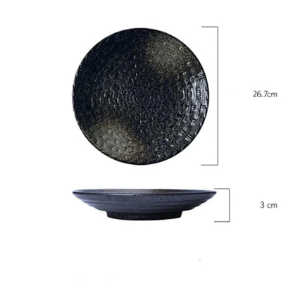 10'' Athena Ceramic Plate Blackbrdstore