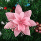 10pcs Artificial Christmas Flowers Tree Decor Blackbrdstore