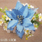 10pcs Artificial Christmas Flowers Tree Decor Blackbrdstore