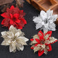 10pcs Artificial Christmas Flowers Tree Decor Blackbrdstore