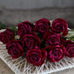 10pcs Silk Roses Blackbrdstore