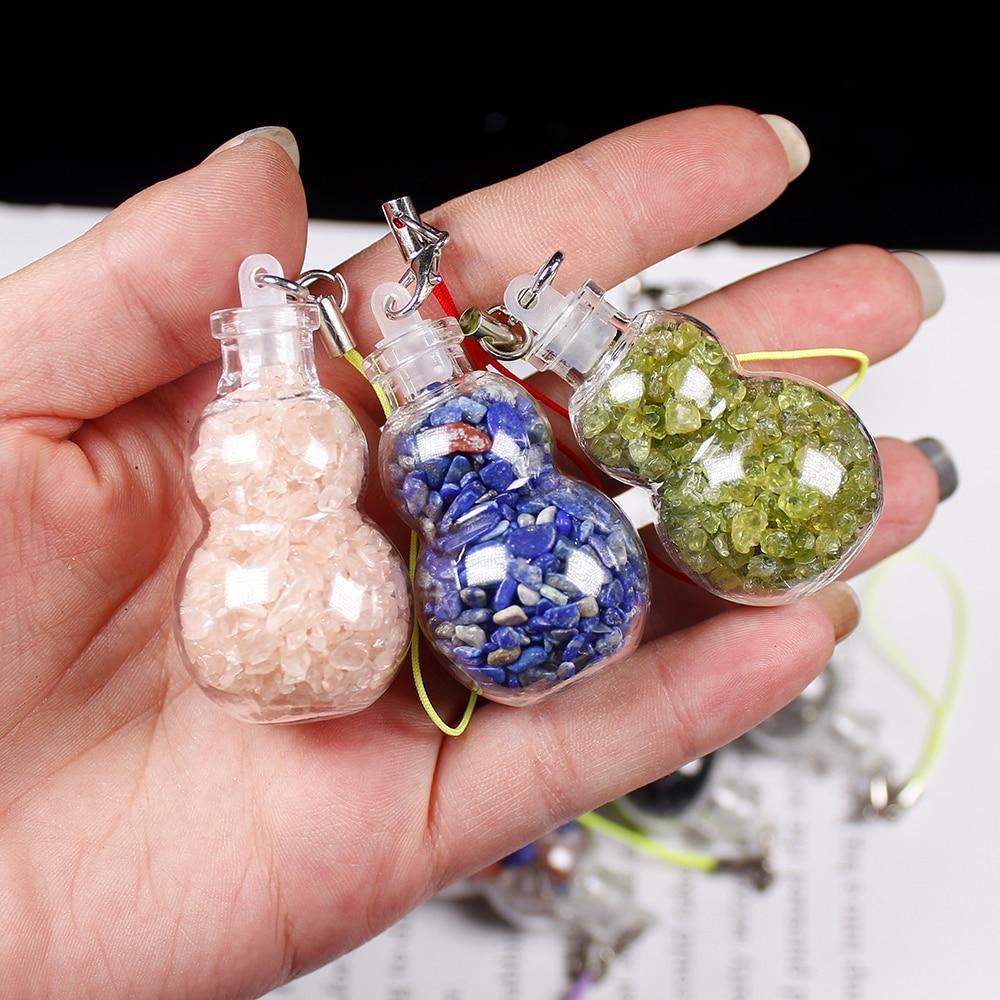 1pc Natural Crystal Wishing Bottle Blackbrdstore