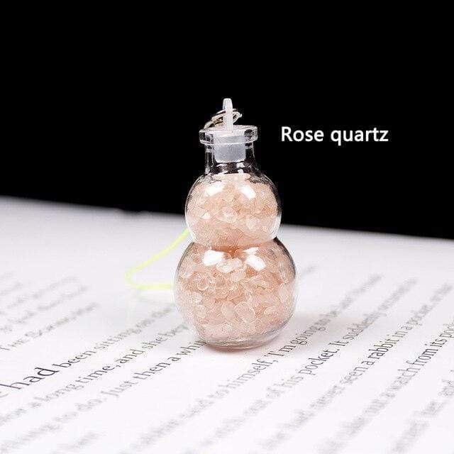 1pc Natural Crystal Wishing Bottle Blackbrdstore