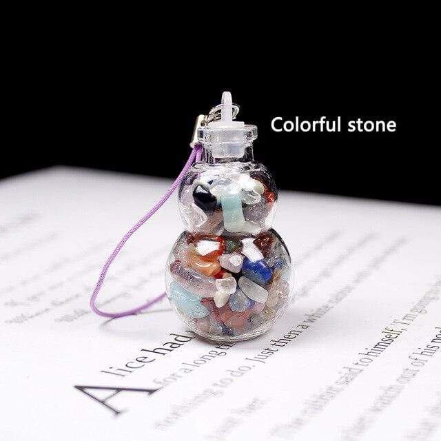 1pc Natural Crystal Wishing Bottle Blackbrdstore