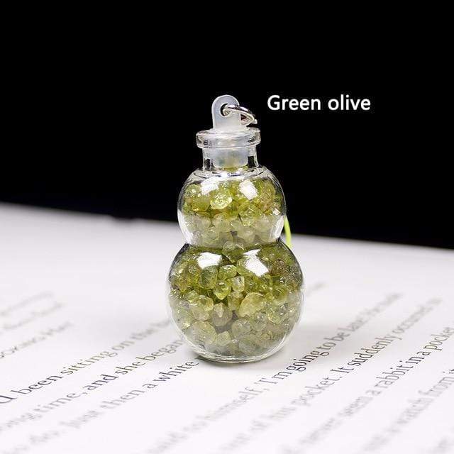 1pc Natural Crystal Wishing Bottle Blackbrdstore