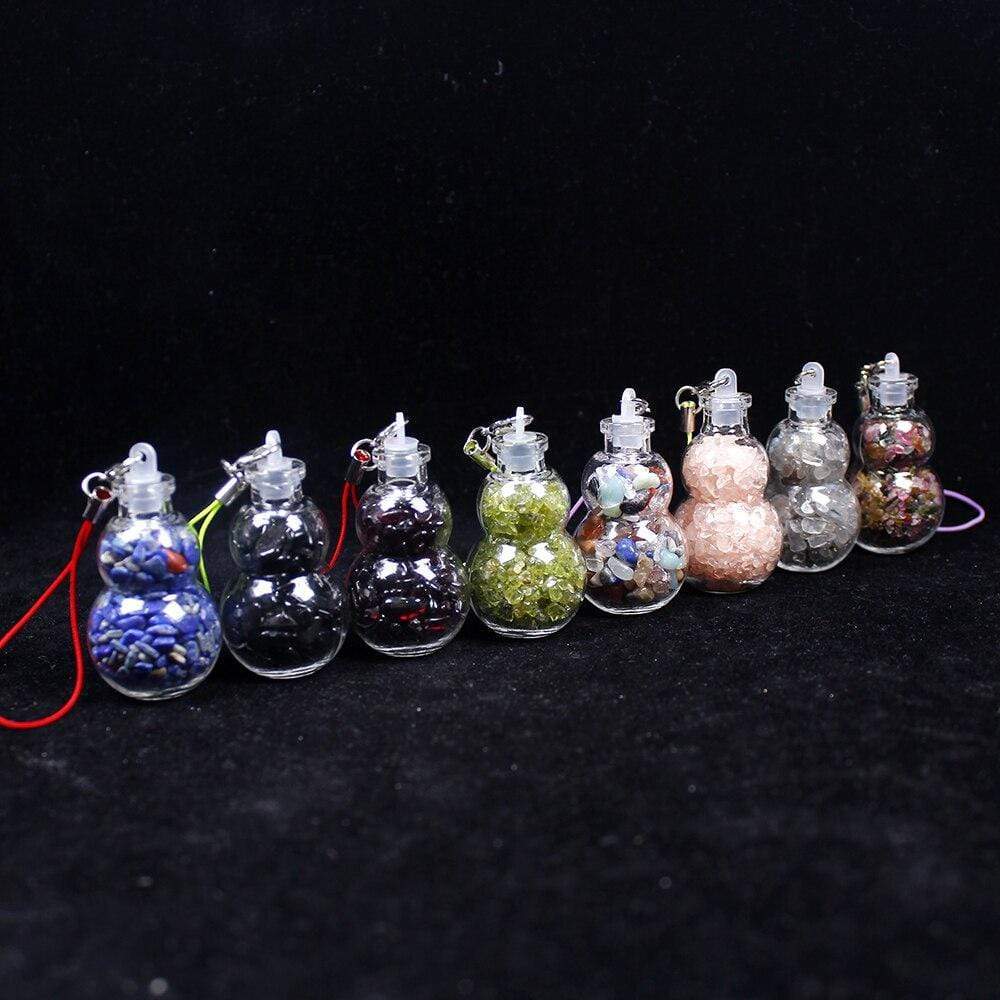 1pc Natural Crystal Wishing Bottle Blackbrdstore