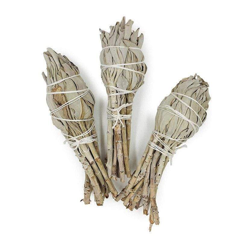 2 Bundles White Sage Smudge Stick Blackbrdstore