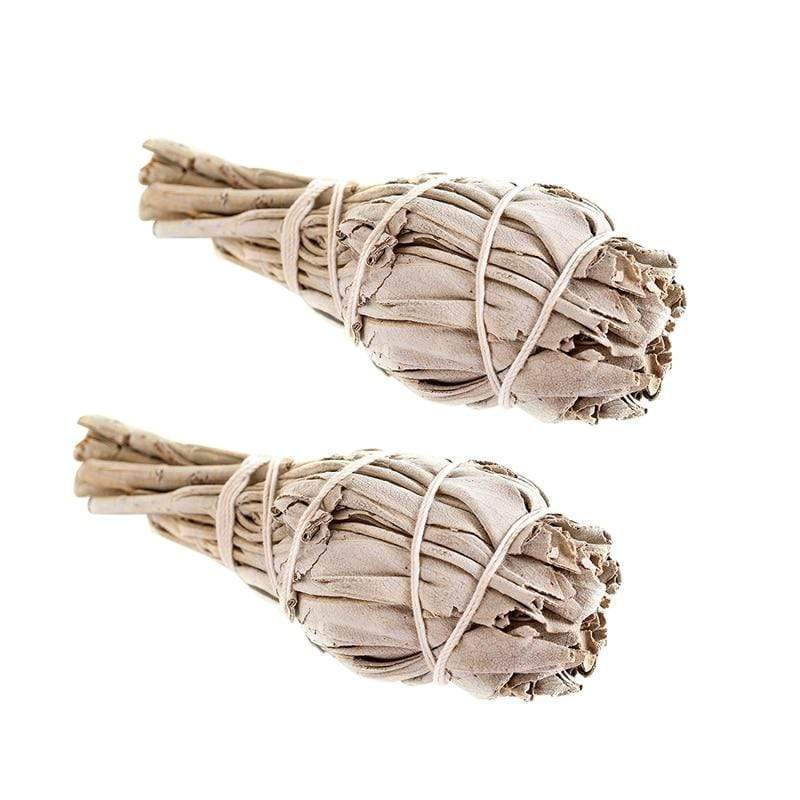 2 Bundles White Sage Smudge Stick Blackbrdstore
