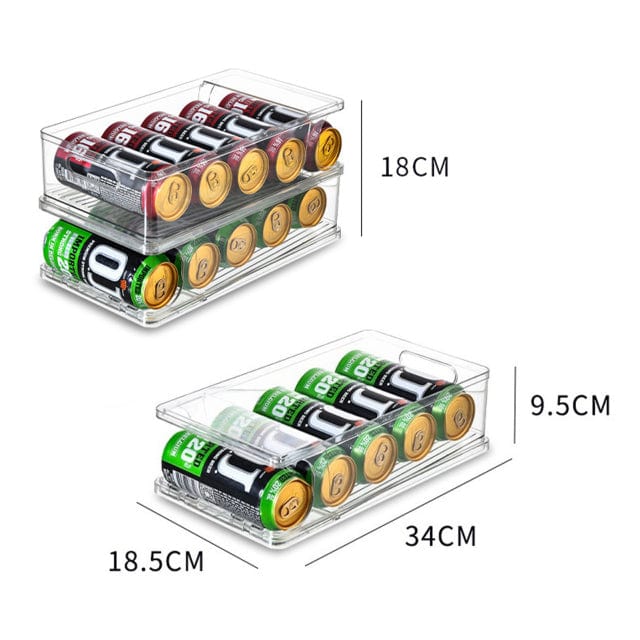 2-Tier Rolling Transparent Organizer Holder Blackbrdstore