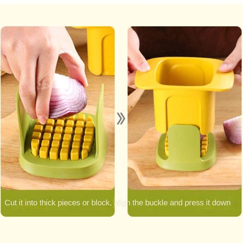 2-in-1 Vegetable Chopper Dicing & Slitting Blackbrdstore