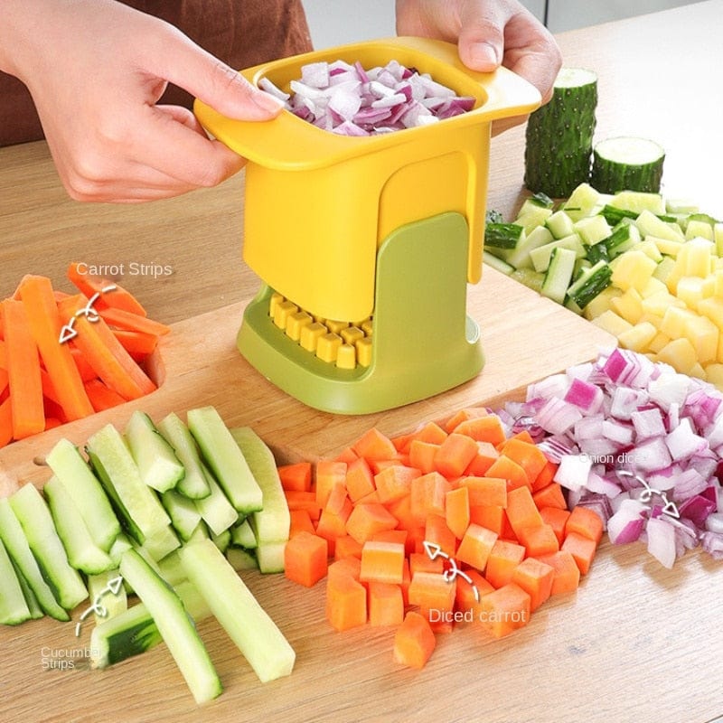 2-in-1 Vegetable Chopper Dicing & Slitting Blackbrdstore