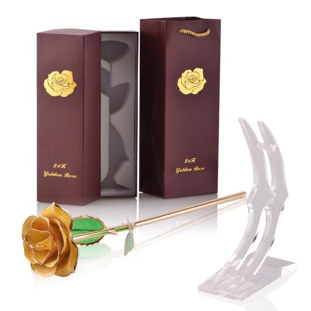 24k Gold Dipped Eternal Rose Blackbrdstore