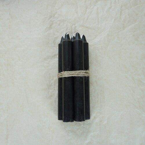 5pcs Taper Unscented Candle Blackbrdstore