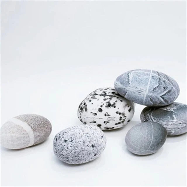 6pcs Pebble Stones Cushion Pillow Blackbrdstore