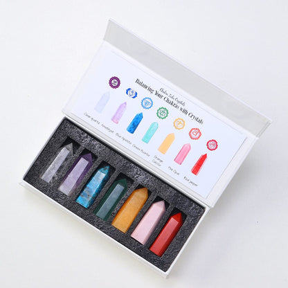 7 Chakra Stones Set Gitf Blackbrdstore