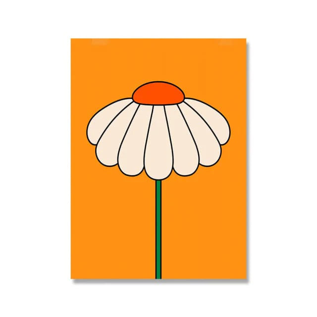 70s Retro Poster Canvas Wall Art Blackbrdstore