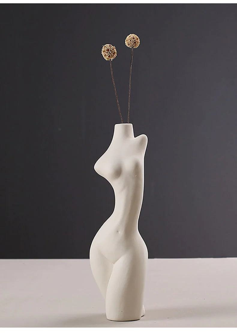 Abstract Body Art Vase Blackbrdstore