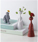 Abstract Character Miniature Figurines Vase Blackbrdstore
