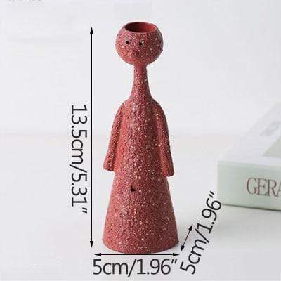 Abstract Character Miniature Figurines Vase Blackbrdstore