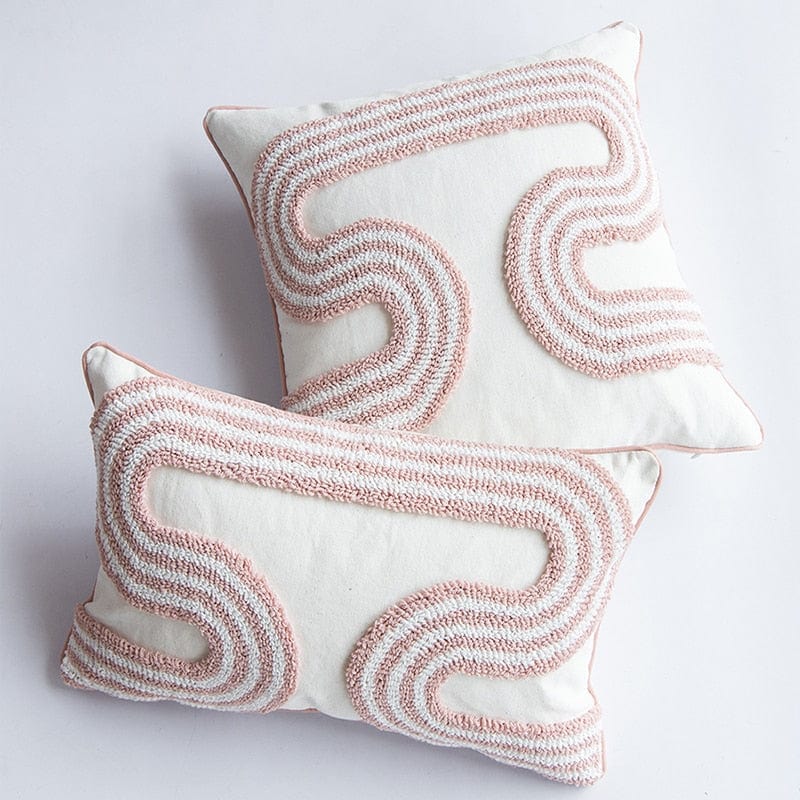 Abstract Loop Tufted Cushions Blackbrdstore