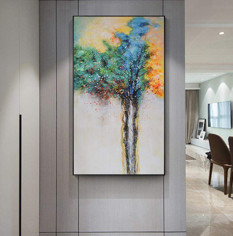 Abstract Tree of Life Painting Blackbrdstore