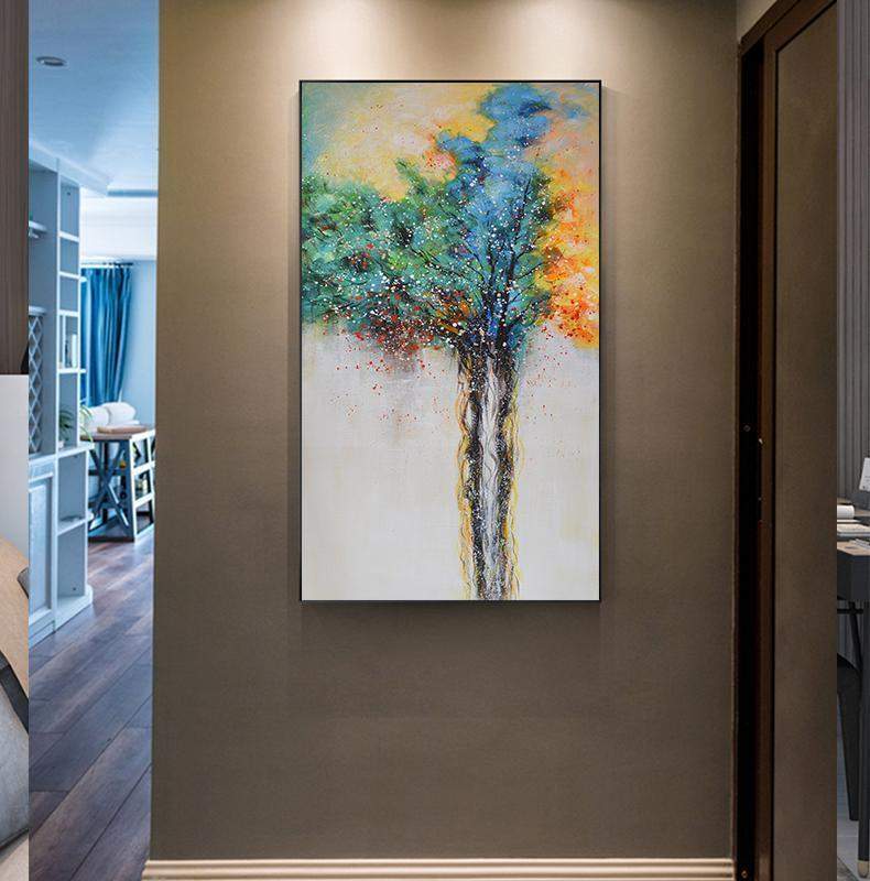 Abstract Tree of Life Painting Blackbrdstore