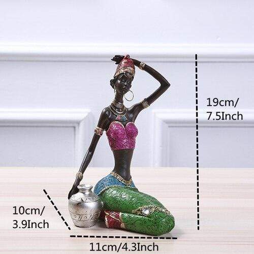 African Beauty Figurines Blackbrdstore